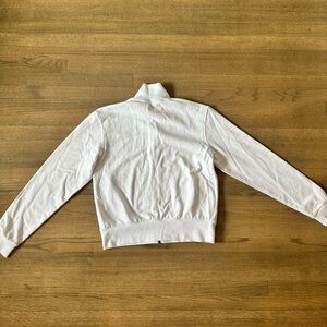 NEW Zyia French Terry Zipper Jacket-White-Size Large